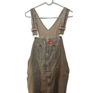 Vintage dickies railroad hickory bibs size 38/32